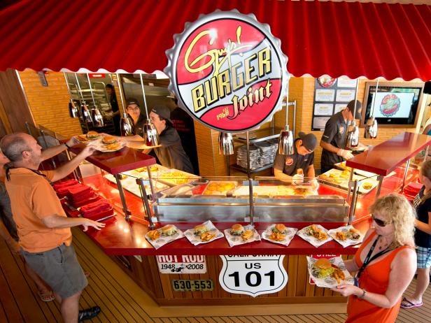 Carnival Breeze, cruise ship, Guys Burger Joint Carnival Breeze, cruise ship, Guys Burger Joint