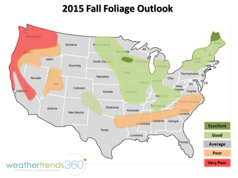 2015 Fall Foliage Map