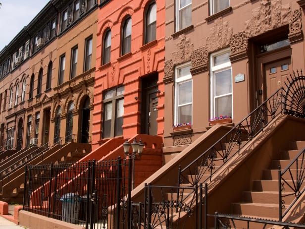 Side view of Brooklyn Brownstones Side view of Brooklyn Brownstones