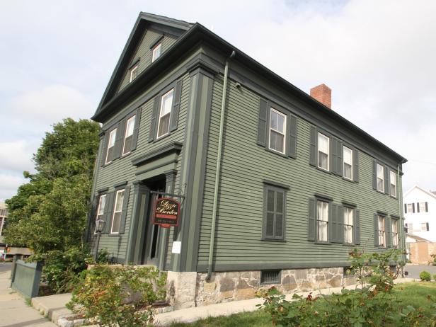 Exterior shot of Lizzie Borden House Bed and Breakfast