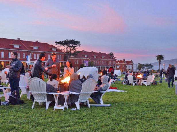 After dark on the Presidio Parade Ground After dark on the Presidio Parade Ground