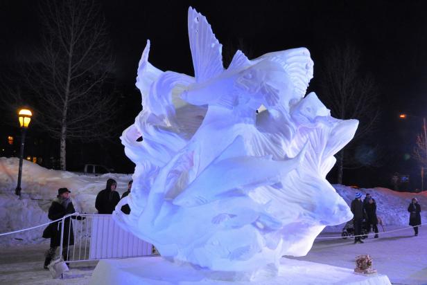 Team China s sculpture, called Mermaid, is one of the most challenging compositions so far.