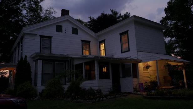 Night falls on the Brooktondale, NY house investigated by UPRO on Ghost Nation.