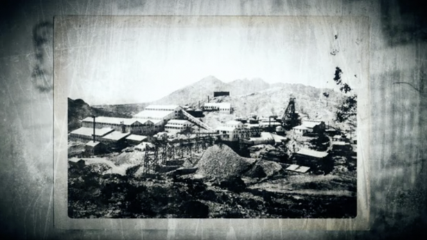 black and white photo of tonopah historic mining camp