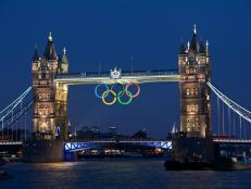 Tower Bridge With Olympic Rings