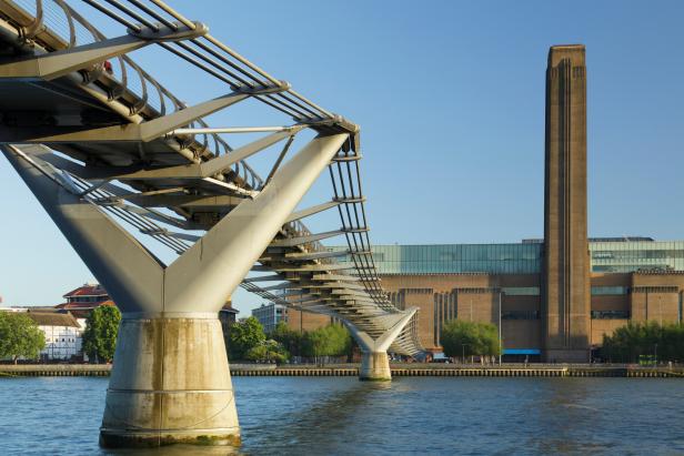 Tate Modern Museum and Millennium Bridge Tate Modern Museum and Millennium Bridge