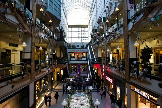 Eaton Centre Shopping Mall in Montreal