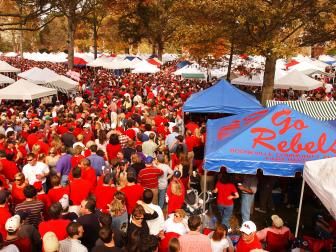 unique tailgating traditions, college football, university of mississippi, ole miss, the grove