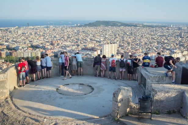 The bunkers at El Carmel were built and used to defend the city from bombings during the Spanish Civil War, and they offer the most spectacular 360-degree view of Barcelona. 