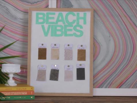 The Coolest Way to Display Sand from a Beach Vacation