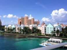 bahamas, nassau, paradise island, colored houses
