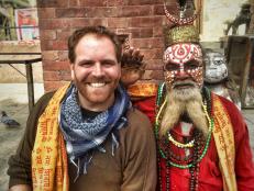 Josh Meets a Hindu Holy Man in Kathmandu 