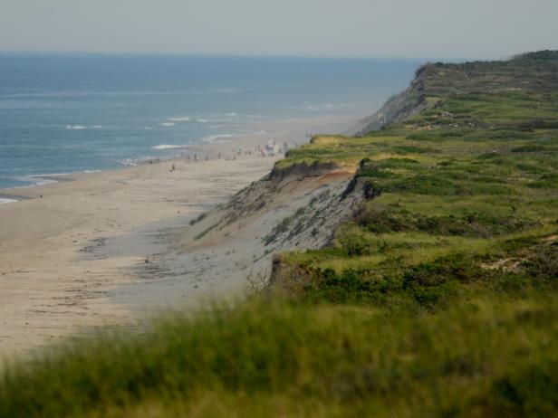Many artists travel to Cape Cod for the majestic beauty of the beaches that are part of the national seashore, like this view of Marconi Beach from an observation platform at the Marconi Station site offering an excellent overview of the Outer Cape, including both ocean and bay, on July 14, 2015. (John Woike/Hartford Courant/TNS via Getty Images)