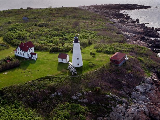 SALEM, MA - JUNE 8: New England lighthouses advertised for transfer to public or nonprofit owners. Baker's Island Light Station to the Essex National Heritage Commission located in Salem, Mass. (Photo by David L Ryan/The Boston Globe via Getty Images)
