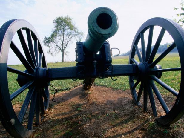 Canon at Wilson's Creek National Battlefield, The Ozarks, near Republic, Republic, Missouri, United States of America, North America