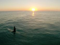 Sunset Surfing in Nantucket