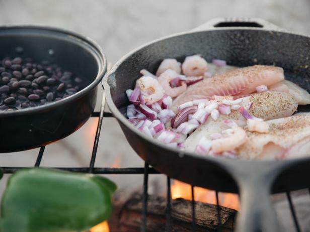 Cooking Fish Outdoors While Camping