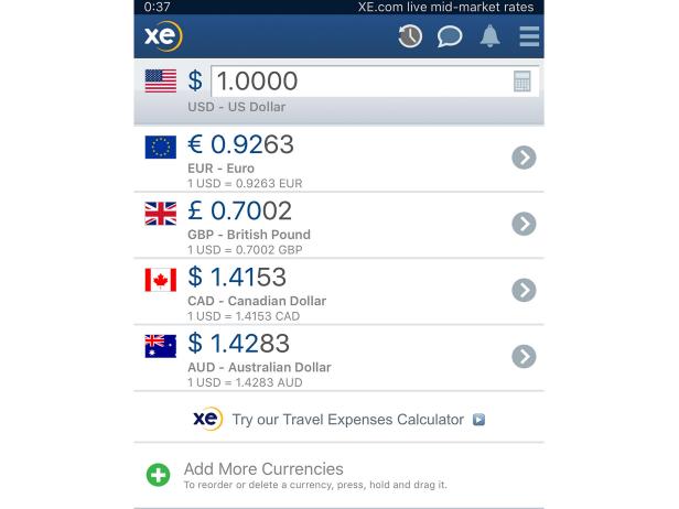 XE Currency App
