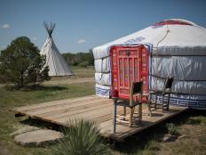 yurt in Marfa, Texas