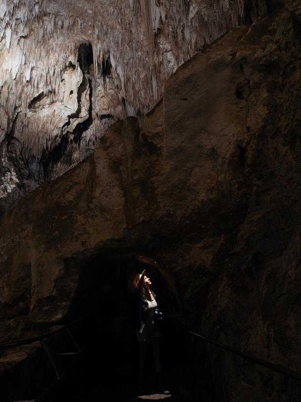 Admiring the Ceilings at Carlsbad Caverns