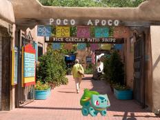 Pokémon in Old Town Albuquerque