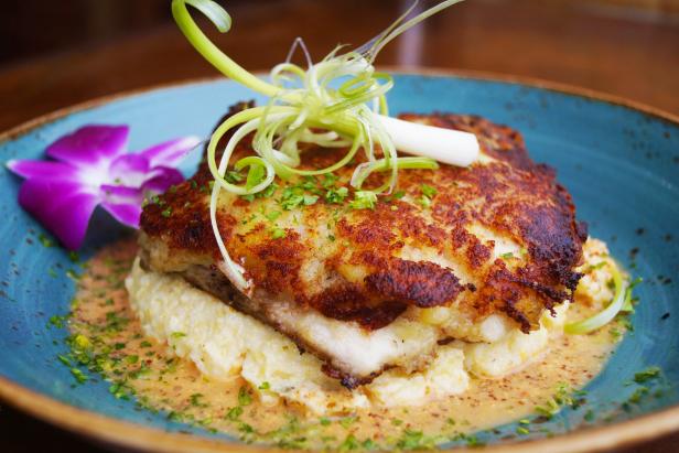 Potato Crusted Red Snapper