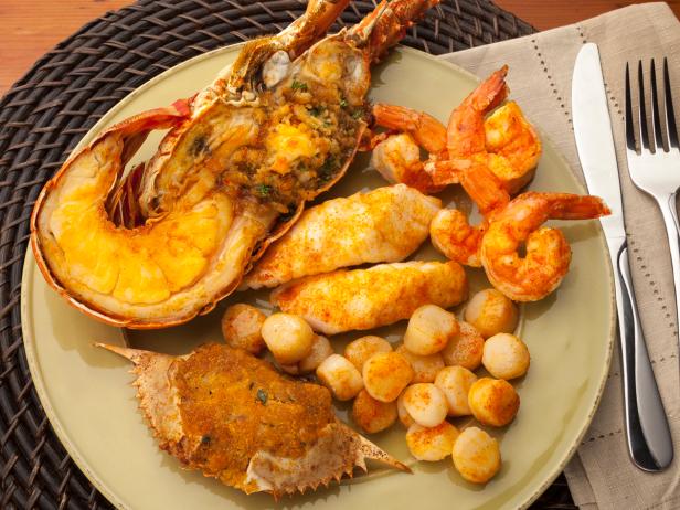 A Broiled Seafood Platter