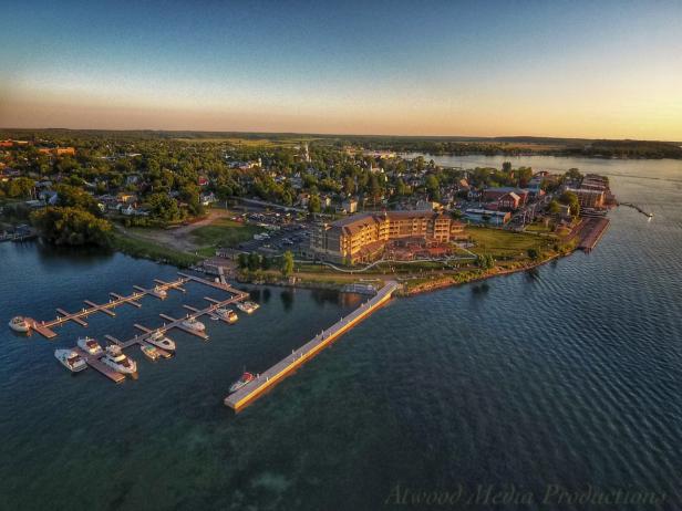 Aerial View of 1000 Islands Harbor Hotel