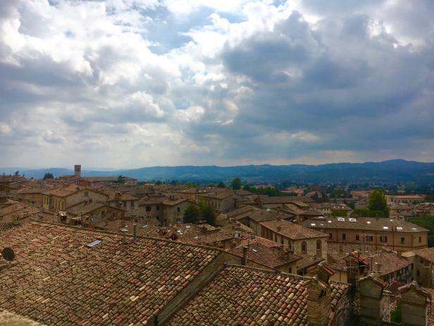 Rooftops in Gubbio, Italy