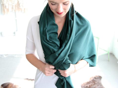 How to Make a Chic, No-Sew Travel Wrap