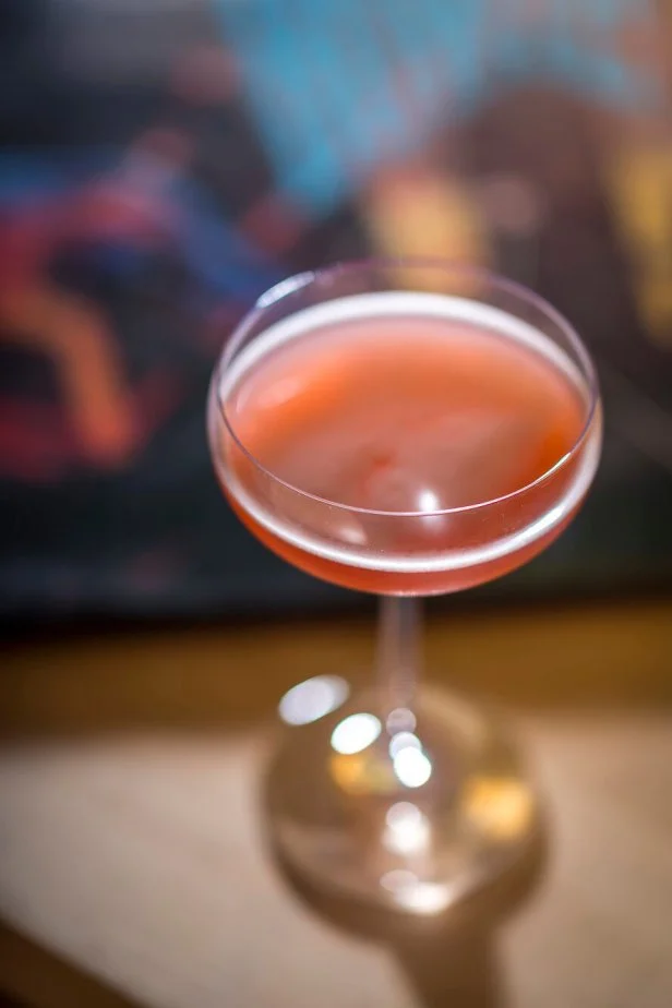 A cocktail from Air's Champagne Parlor in New York City.