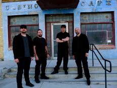 The GAC pose for a photo outside the Casino Caf?, in Eureka Nevada.
