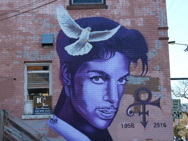 Prince Mural in Minneapolis