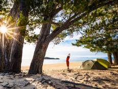 Camping on the Beach in New Zealand