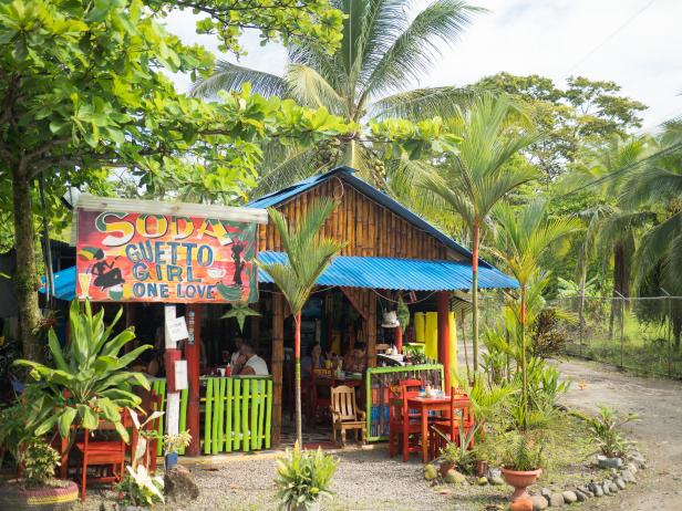 Local restaurant in Puerto Viejo Costa Rica