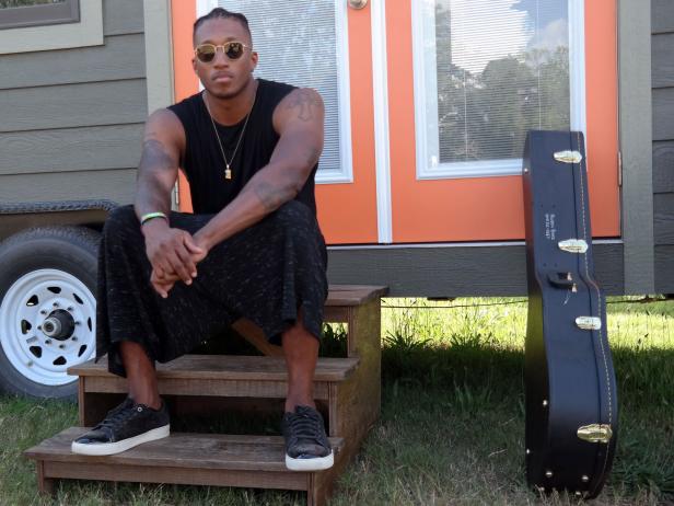 Grammy winning Christian hip hop artist Lecrae, whose new single "I Will Find You"   featuring Tori Kelly dropped June 9, takes a pause outside the Notes for Notes studio before participating in the Bonnaroo Soul Shakedown SuperJam with Chance the Rapper, Jon Batiste, and others.