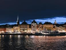Stockholm, Sweden at night 