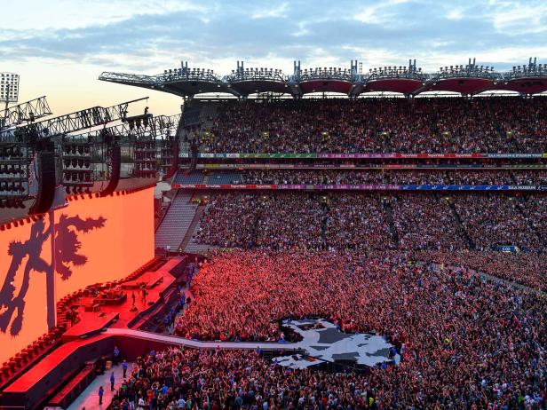 U2 celebrates the 30th anniversary of The Joshua Tree during a sold-out show in Dublin on July 22, 2017. Photo by Ramsey Cardy/Courtesy of Croke Park