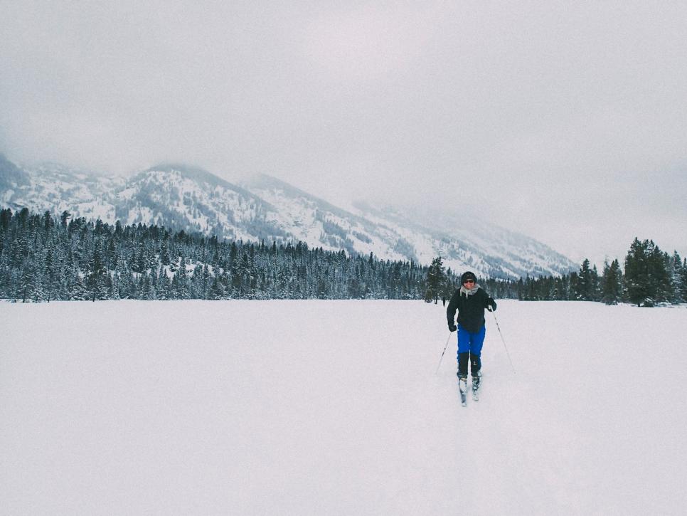 Cross-Country Ski Along the Base of the Tetons