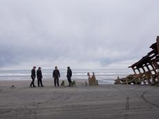 Zak, Aaron, Billy, and Jay investigate the wreckage of the Peter Iredale ship which fell victim to the graveyard of the Pacific in 1906. The ship ran aground at Clatsop Beach, hitting so hard that three of her masts snapped from the impact. The Captain ordered the ship be abandoned and its' remains have been here ever since.