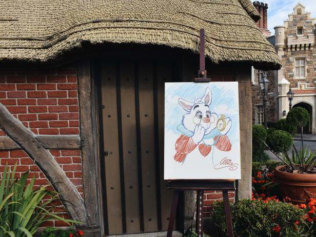 Sketch of Rabbit From Disney's Alice and Wonderland