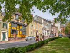 Colonial Architecture on College Hill in Providence, Rhode Island