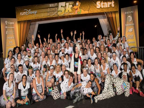 Runners Dressed Up as 101 Dalmations
