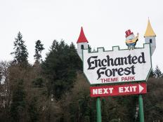 The Enchanted Forest opened its gates in 1971, after Roger Tofte spent seven years building the park with his own two hands. 