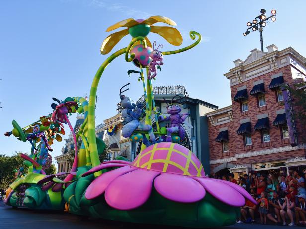 Parade Float With Ant Characters From A Bug's Life