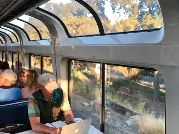 Amtrak's Coast Starlight Observation Car 