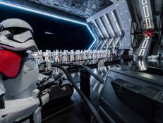 RISE OF THE RESISTANCE -- Disney guests will traverse the corridors of a Star Destroyer and join an epic battle between the First Order and the Resistance – including a face-off with Kylo Ren – when Star Wars: Rise of the Resistance opens Dec. 5, 2019 at Walt Disney World Resort in Florida and Jan. 17, 2020 at Disneyland Resort in California. At 14 acres each, Star Wars: Galaxy’s Edge at Disneyland Park and Disney’s Hollywood Studios is Disney’s largest single-themed land expansion ever. (Joshua Sudock/Disney Parks)