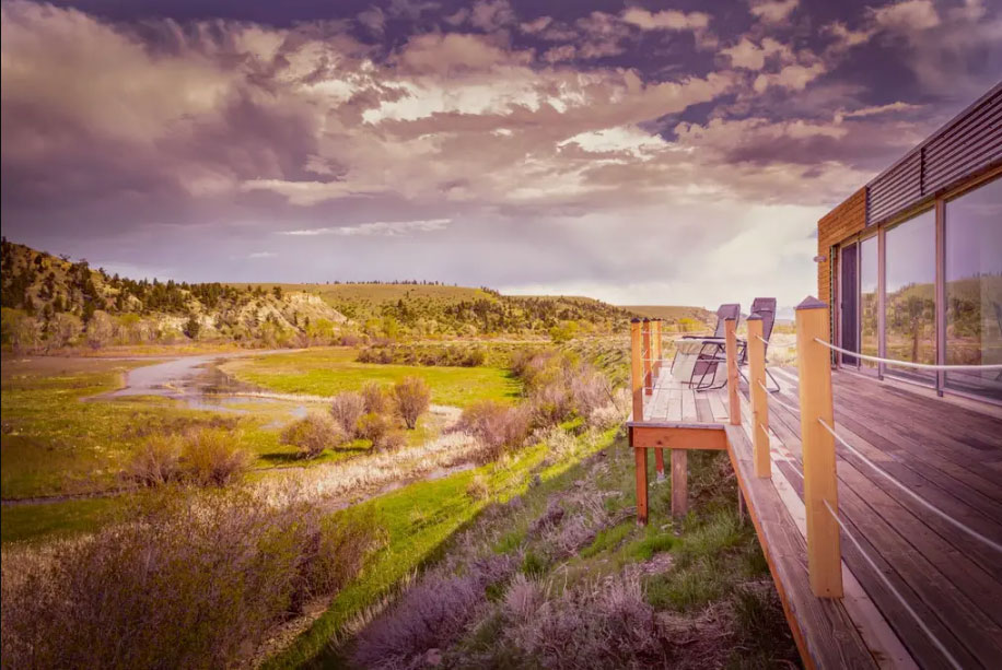 new construction shipping container style airbnb oregon