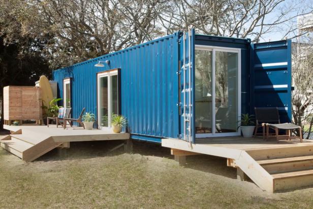 Shipping Container Homes & Buildings: 650 sqft Shipping Container Home -  Three Small Bedrooms in Three Small Containers, New York
