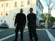 Zak and Aaron pose in front of the Union Hotel.  It was a popular place to drink during the Gold-Rush era, as well as a place to purchase drugs and even prostitutes.